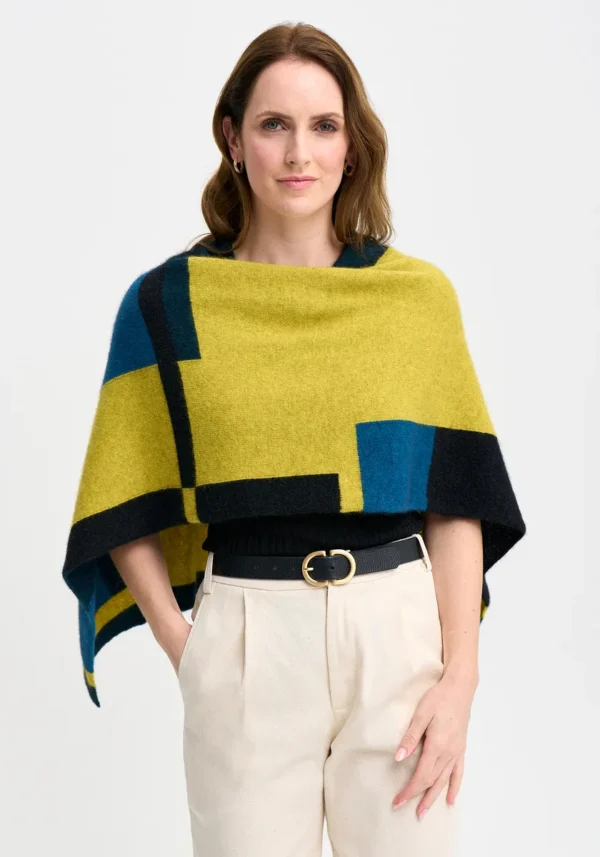 845-1677-EmpressPoncho-GoldenPearlPeacockMulti-MM2425-Helena-35 Merinomink - Empress Poncho