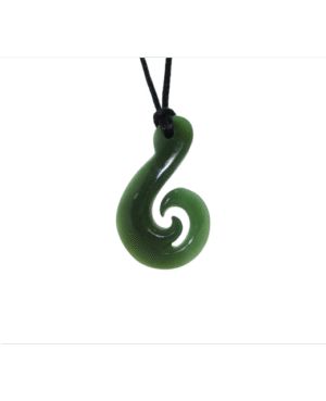 NZ Greenstone Fish Hook 40mm