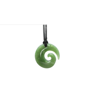 NZ Greenstone Open Koru Small 25mm
