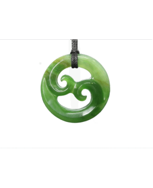NZ Greenstone Koru Double 40mm