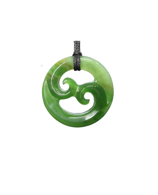 848-WGNZJKOR312040 NZ Greenstone Koru Double 40mm
