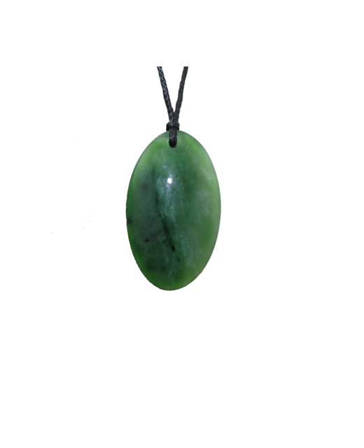 848-WGNZJPEV090050 NZ Greenstone Oval Drop 50mm