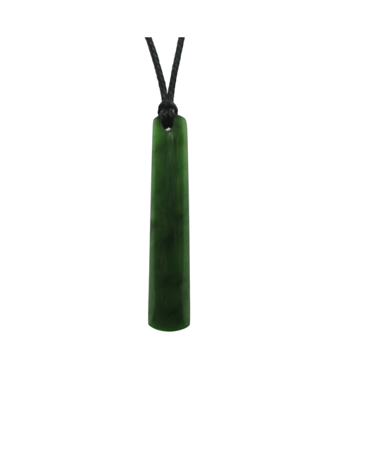 848-WGNZJPEV110060 NZ Greenstone Long Square Drop 60mm